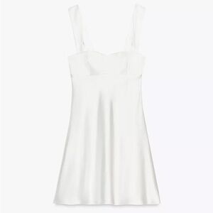 Zara White Backless Dress